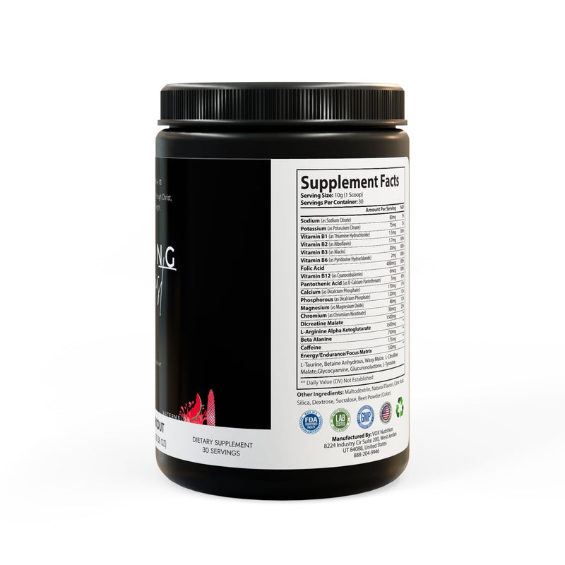 SIC Pre-Workout Supplement, Watermelon (300g, 10.58oz)