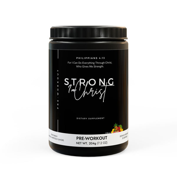 Strong in Christ Pre-Workout Supplement, Fruit Punch (204g, 7.1oz)